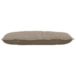 vidaXL Coussin de Dos Taupe 100 x 50 cm Tissu en microfibre
