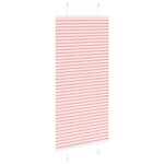 vidaXL Store plissé rose 55x100 cm largeur du tissu 54 4 cm polyester