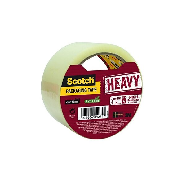 3m scotch 1 ruban adhésif d'emballage heavy, 50 mm x 50 m