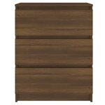 vidaXL Buffet Chêne marron 60x35x76 cm Bois d'ingénierie