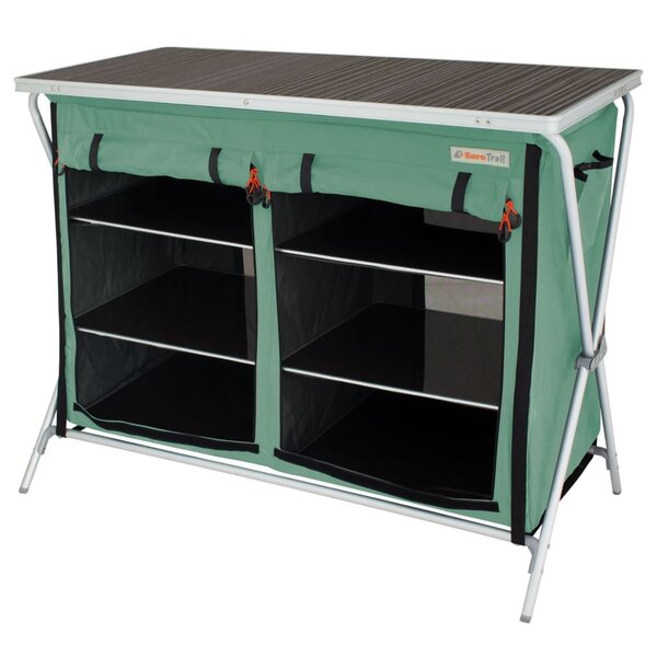 Eurotrail Armoire de camping Brocas 110x52x90 cm Vert