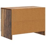 vidaXL Cabinet de chevet avec tiroir Bois ancien 62 x 34 5 x 44 5 cm