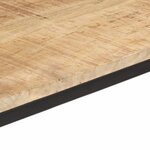 vidaXL Table à manger 110x55x75 cm bois de manguier massif brut
