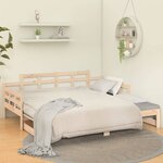 vidaXL Lit coulissant sans matelas bois de pin solide