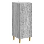 vidaXL Buffet Sonoma gris 33 x 34 5 x 90 cm Bois d'ingénierie