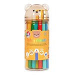 Set de 24 Crayons de Couleur avec Taille-crayon - Ours