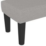 Banc banquette 100 x 30 x 30 cm tissu gris clair 02_0010682