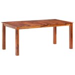 vidaXL Table à manger 180x90x76 cm Bois massif