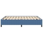 vidaXL Cadre de lit Bleu 180x200 cm en Tissu Corde