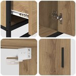 vidaXL Ensemble de mobilier de salle de bain 3 Pièces chêne artisanal