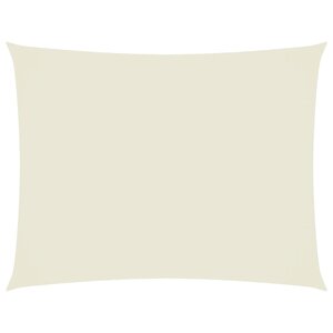 vidaXL Voile de parasol tissu oxford rectangulaire 2 5x3 5 m crème