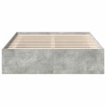 vidaXL Cadre de lit sans matelas gris béton 140x200 cm