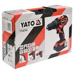 YATO Perceuse à percussion sans balais avec batterie 2 0Ah 18V 42Nm