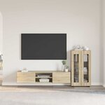 vidaXL Ensemble meuble TV FLORIN Chêne Sonoma Bois d'ingénierie
