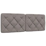 vidaXL Cadre de lit sans matelas taupe 140x200 cm tissu