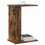 vidaXL Table d'appoint Chêne fumé 35 x 25 x 50 cm Bois d'ingénierie