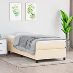 vidaXL Cadre de lit Crème 80x200 cm Tissu