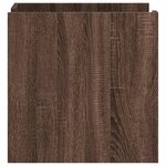 vidaXL Table de chevet chêne marron 45x50x50 cm bois d’ingénierie