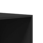 vidaXL Garde-robe avec tiroirs Noir 50x50x200 cm Bois d'ingénierie