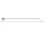 vidaXL Store rétractable manuel avec LEDs Rouge et Blanc 4 5 × 3 m