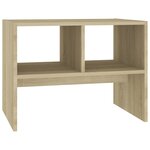 vidaXL Table d'appoint chêne sonoma 60x40x45 cm bois d'ingénierie