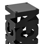 vidaXL Porte-parapluie Design Acier Noir