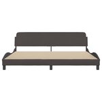 vidaXL Cadre de lit Dover marron foncé 200x200 cm tissu