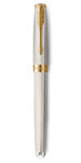 Parker sonnet premium stylo roller  argent mistral (argent massif)  recharge noire pointe fine  coffret cadeau