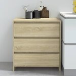 vidaXL Buffet Chêne sonoma 70x41x75 cm Bois d'ingénierie
