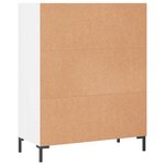 vidaXL Bibliothèque blanc 69 5x32 5x90 cm bois d'ingénierie