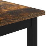 vidaXL Table basse Chêne Fumé 80 x 80 x 45 cm Bois d'ingénierie