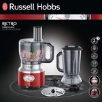 Russell hobbs robot de cuisine retro rouge 850 w