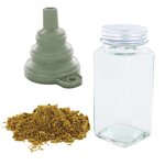 Flacon à épices poudreur + entonnoir + cumin bio 40 g
