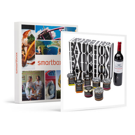 SMARTBOX - Coffret Cadeau Coffret Essentiel Rouge Fauchon : délices salés et vin livrés à domicile -  Gastronomie