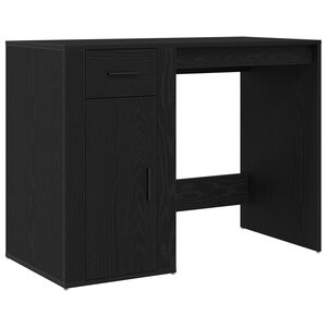 Bureau vidaXL en chêne noir 100x49x75 cm en bois d'ingénierie