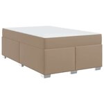vidaXL Cadre de lit Cappuccino 160 x 200 cm Faux cuir