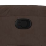 vidaXL Fauteuil inclinable marron tissu microfibre