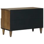 vidaXL Meuble TV Marron 70 x 33 5 x 46 cm Bois de mangue massif