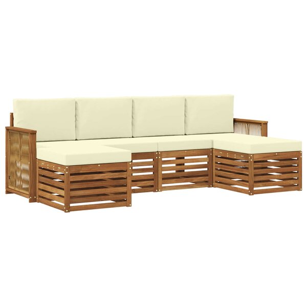 vidaXL Ensemble de canapés d'extérieur 5 pc
