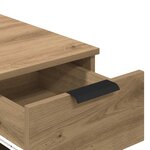 vidaXL Armoire de bureau chêne artisanal 33x50x75 cm bois d'ingénierie