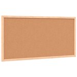 vidaXL Tableau blanc magnétique avec cadre bois de pin massif 60x30 cm
