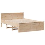 vidaXL Lit bibliothèque sans matelas 150x200 cm bois massif de pin