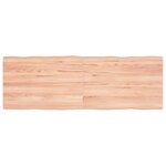 vidaXL Dessus de table bois massif traité bordure assortie