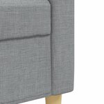 vidaXL Ensemble de canapés 3 Pièces gris clair tissu