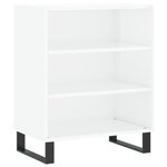 vidaXL Buffet blanc brillant 57x35x70 cm bois d'ingénierie