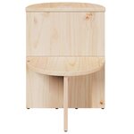 vidaXL Table basse Naturel 50 x 40 x 50 cm Bois massif en pin