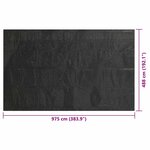 vidaXL Couverture de piscine Noir 975 x 488 cm PE