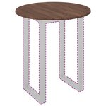 vidaXL Plateau de table Chêne marron 60 x 60 x 1 5 cm