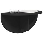 vidaXL Étagère Murale Noir 38 x 19 x 19 cm Bois d'ingénierie