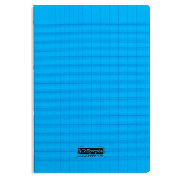 Cahier piqué POLYPRO 21x29 7 cm 140 p séyès 90g Bleu CALLIGRAPHE